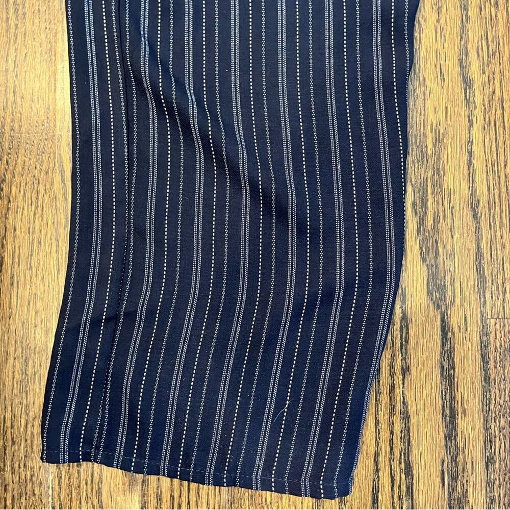 Green Envelope Jumpsuit Striped Wide Leg Adjustable Straps Women's Medium NWT - Picture 4 of 8